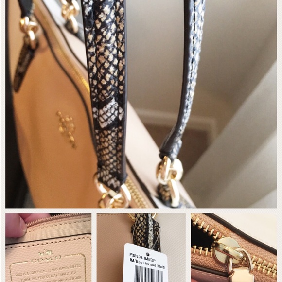 COACH | ava beechwood exotic trim tote F38308 - Picture 4 of 8